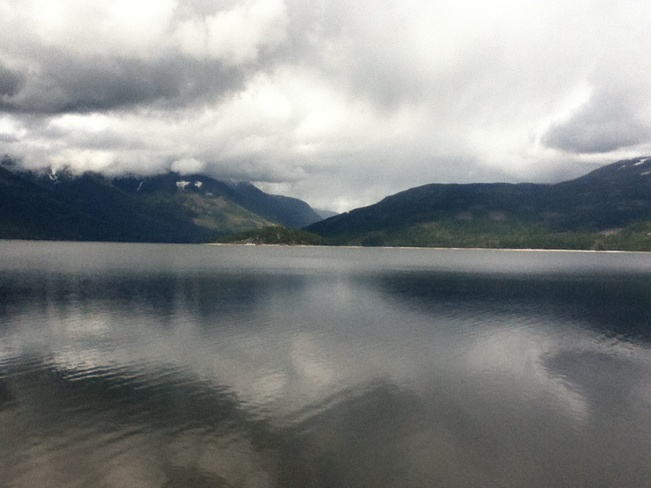 an overcast reflection South Vernon, British Columbia Canada