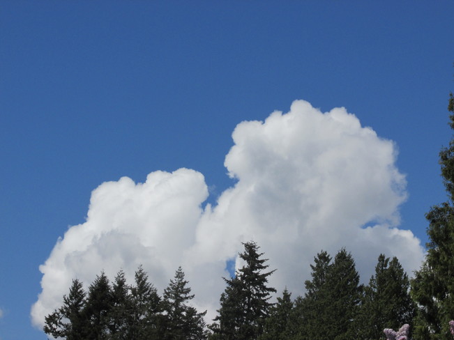 interesting cloud formations Surrey, BC