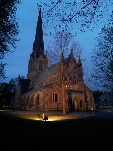 Christ Church Cathedral in Fredericton NB at sunset. 168 Church St, Fredericton, NB