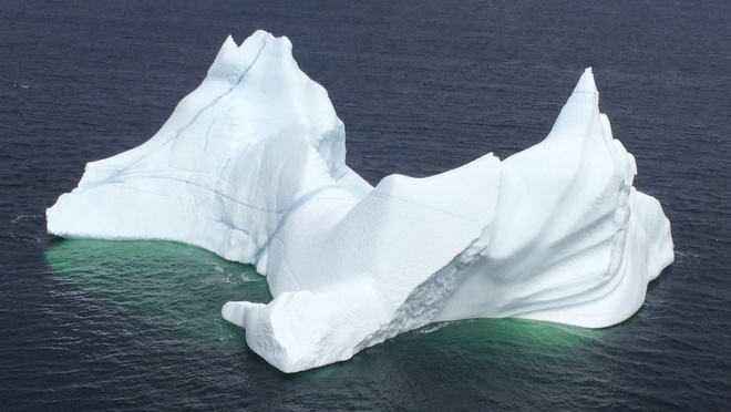 Iceberg aerial Bonavista, Newfoundland and Labrador Canada
