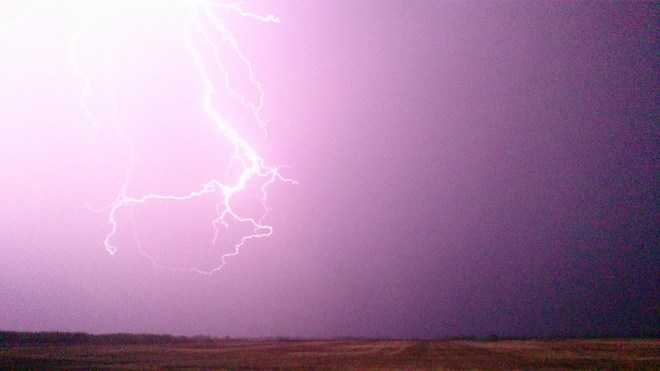 thunderstorm Naicam, SK