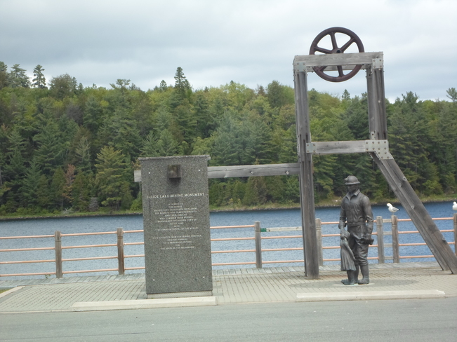 Elliot Lake Mining Monument by Lake Horne Elliot Lake, Ontario Canada