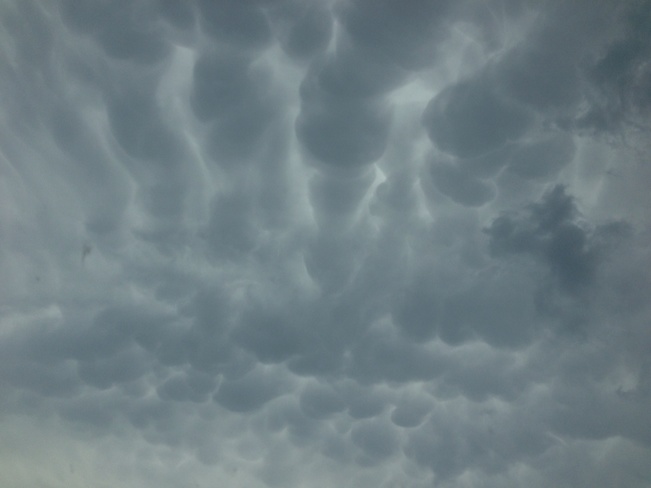 mammatus clouds Alliston, Ontario Canada