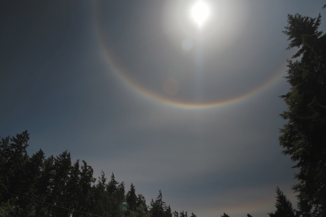 Sunbow in the shies of Metchosin BC Metchosin, BC