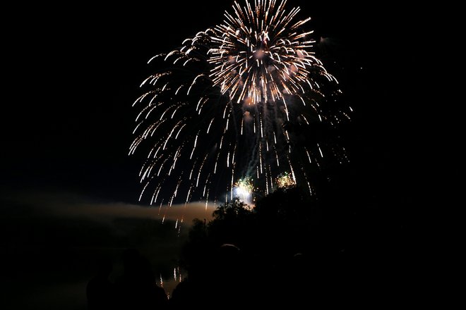 Unionville Festival Fireworks - Toogood Pond Main Street Unionville, Unionville, ON, Canada