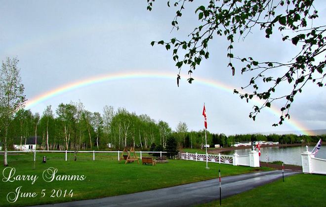 "West Pond Rainbow" Springdale, Newfoundland and Labrador