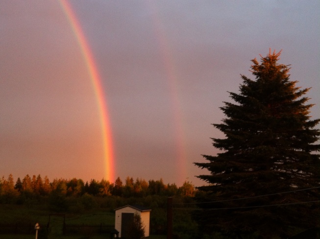 Double Rainbow Miscouche, Prince Edward Island Canada