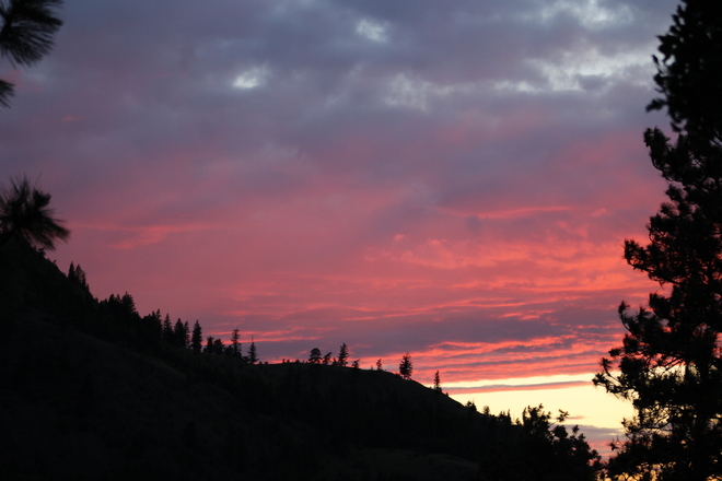 Sunset over Barnhartvale Barnhartvale, Kamloops, BC