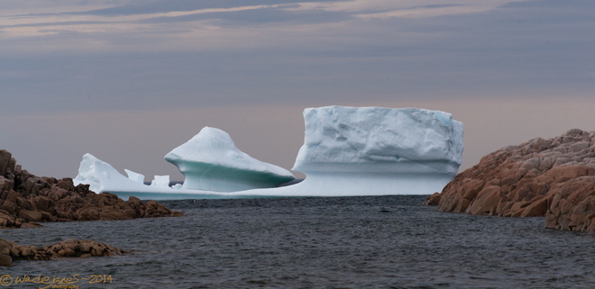 Iceberg on the Rocks. Barr'd Islands, NL