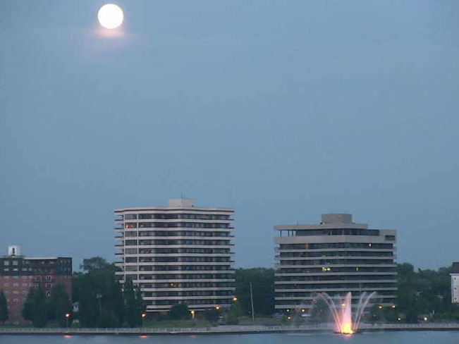 Moon over Windsor ON Windsor, ON