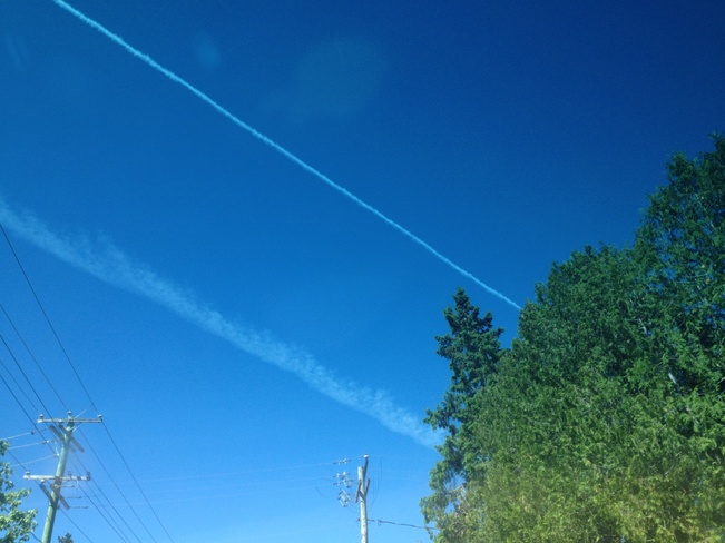 Blue Sky Before the Planes... Sainte-Agathe-des-Monts, Quebec Canada