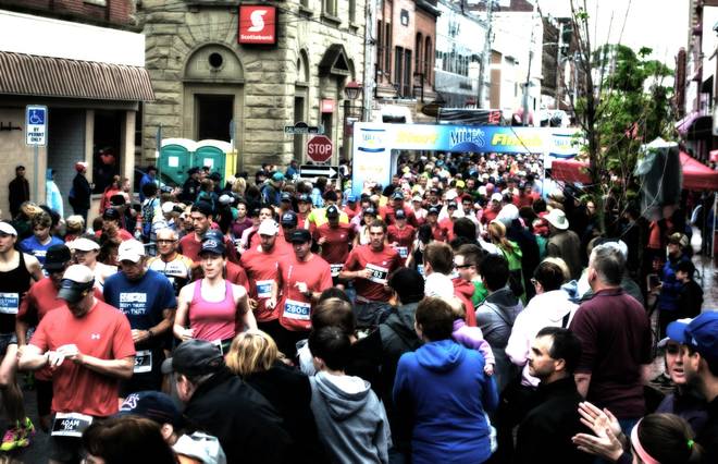 21K Half Marathon Start - Johnny MIles Run New Glasgow, NS
