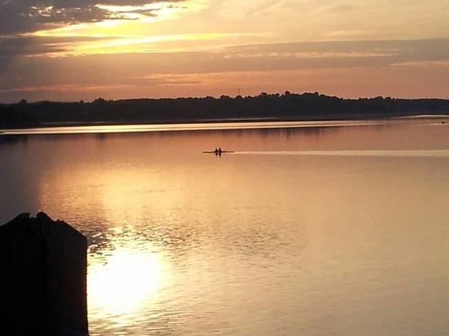 Morning Rowers on Ramsey Lake, Sudbury, Ontario, Canada Sudbury, Greater Sudbury, ON