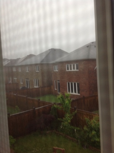 Crazy rain in Vaughan Vaughan,ON