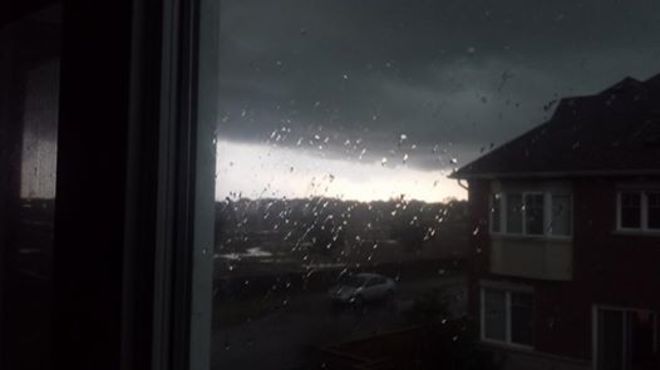 The storm hit Stouffville in 5 minutes. Stouffville, Whitchurch-Stouffville, ON