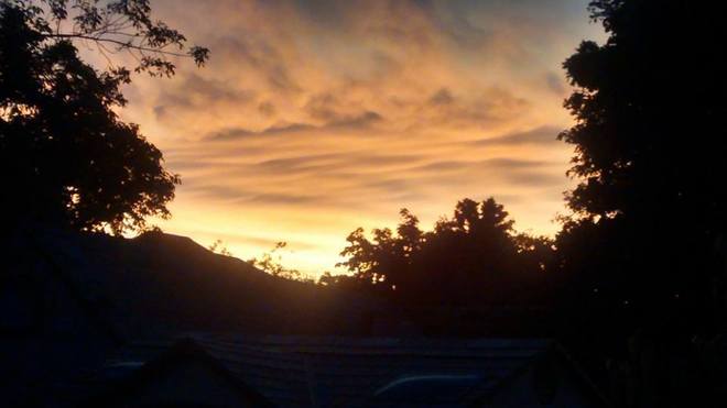 Sunset clouds Trenton, Quinte West, ON