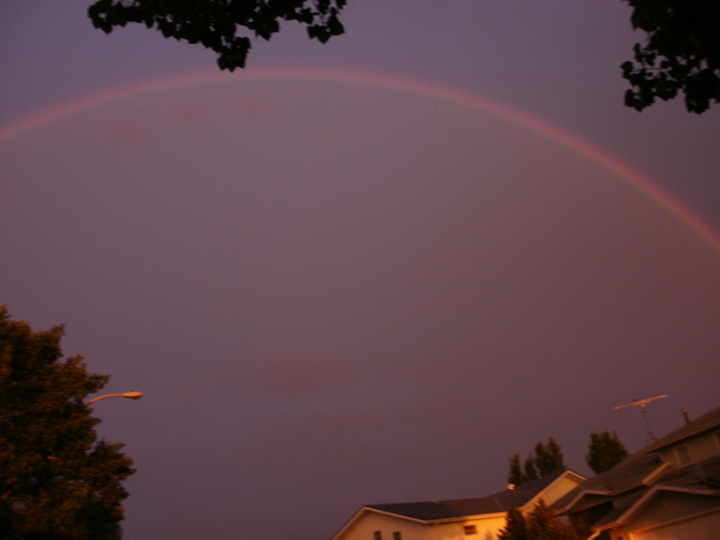 A perfect rainbow Three Hills, AB