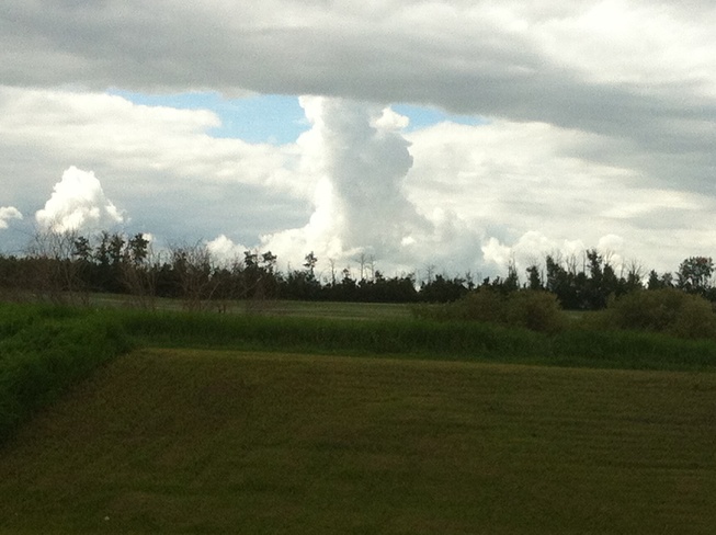 mysterious clouds Bruderheim, Alberta Canada