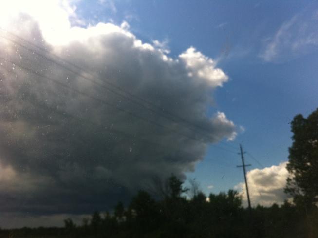 big dark cloud Vars, Ontario Canada