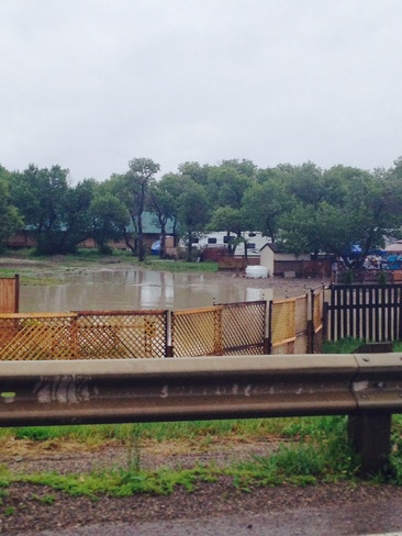 flood 2014 Stand Off, Alberta Canada