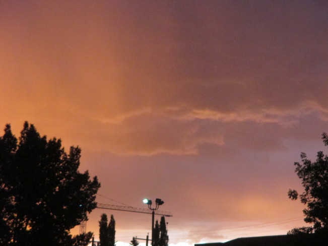 took pics of rain and sunset today. Calgary, AB