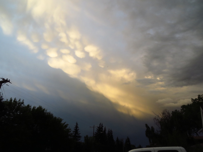 Evening thunderstorm Calgary, AB
