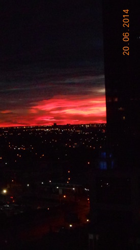 magnificant sunset Edmonton, AB