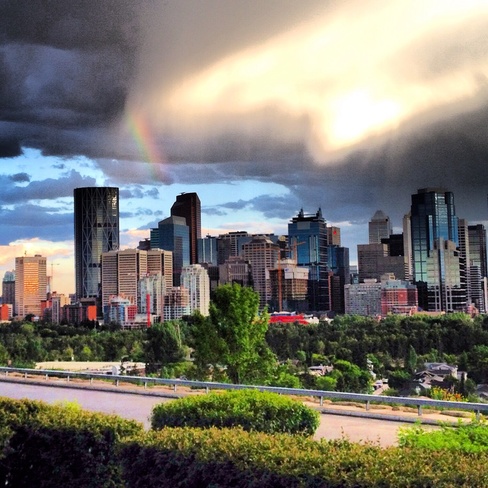 Thunderstorm & Rainbow Calgary, Alberta Canada