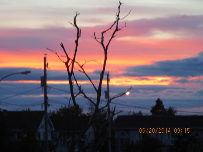 Pretty sunset Eastern Passage, Nova Scotia
