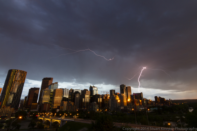Thunderstorm at Sunset in Calgary Calgary, AB