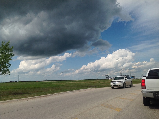 A dark cloud over Red River Ex. Winnipeg, MB