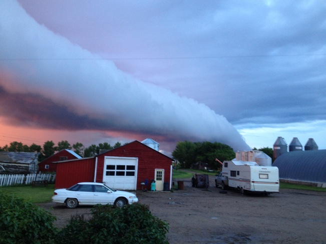 weird cloud Dinsmore, Saskatchewan Canada