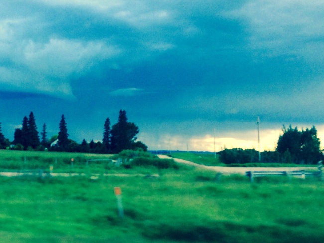 possible funnel cloud? Airdrie, Alberta Canada
