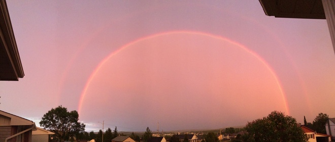 Double rainbow Manitouwadge, Ontario Canada