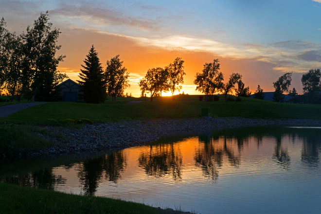 Memorable Summer Sunset Lethbridge, Alberta Canada