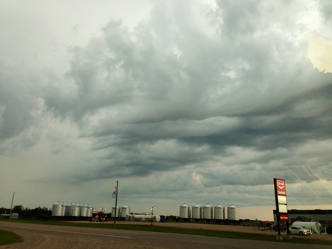 neat clouds Watrous, Saskatchewan Canada