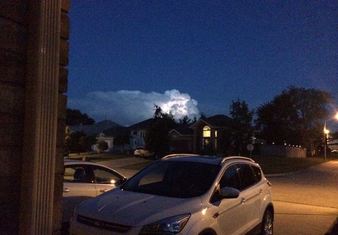 Cloud with Lightning Tecumseh, Ontario Canada