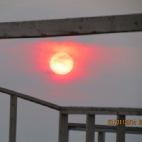 Red Sun over Unity,Sk Unity, SK