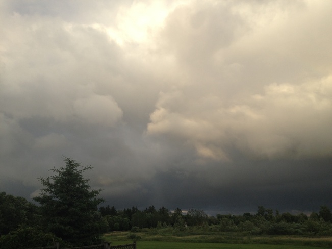 Stormy clouds Fergus, Ontario Canada