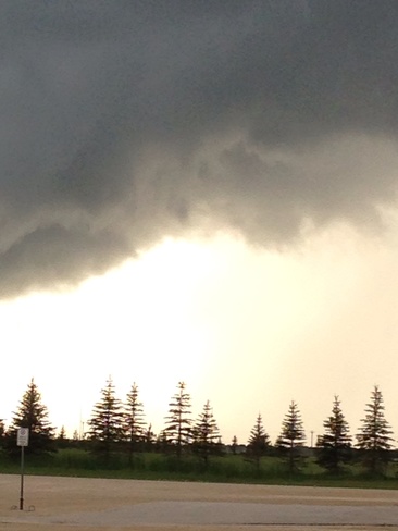 storm clouds Selkirk, Manitoba Canada