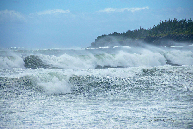 Wind Torn Atlantic Waves Hirtles Beach, Hirtle Beach Road, Kingsburg, NS