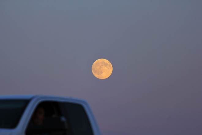 the full moon Saskatoon, Saskatchewan Canada