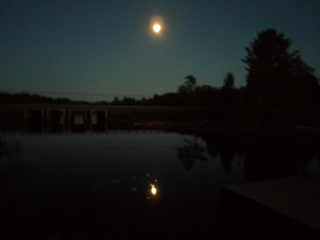 Reflection/Moon on Water/Elliot Lake Elliot Lake, Ontario Canada