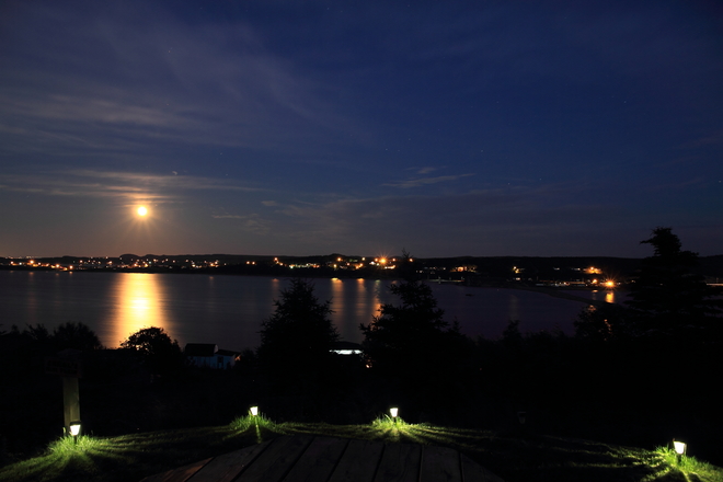 Amazing moon on the bay!!! Bay Roberts, Newfoundland and Labrador Canada