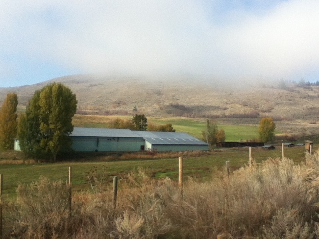low lying clouds South Vernon, British Columbia Canada