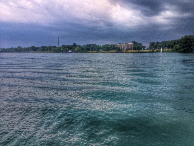 Clouds moving in Amherstburg, Ontario Canada