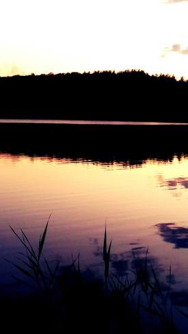 Sunset over Minnow Lake Sudbury, ON
