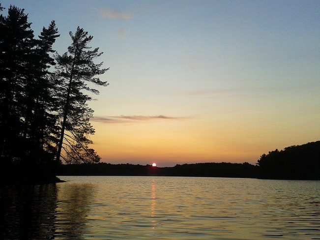 Sunset on Butterfly Lake Muskoka Lakes, ON