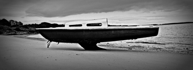 Grounded Boat Victoria, British Columbia Canada
