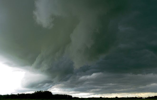 Amazing and scary clouds Nisku, AB